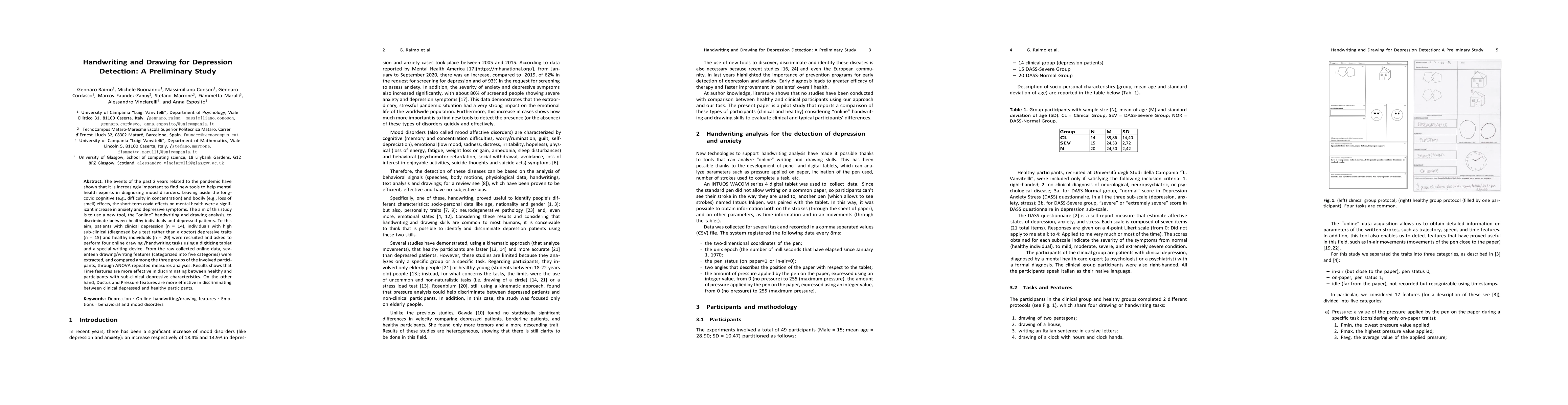 Thumbnail for Handwriting and Drawing for Depression Detection: A Preliminary Study