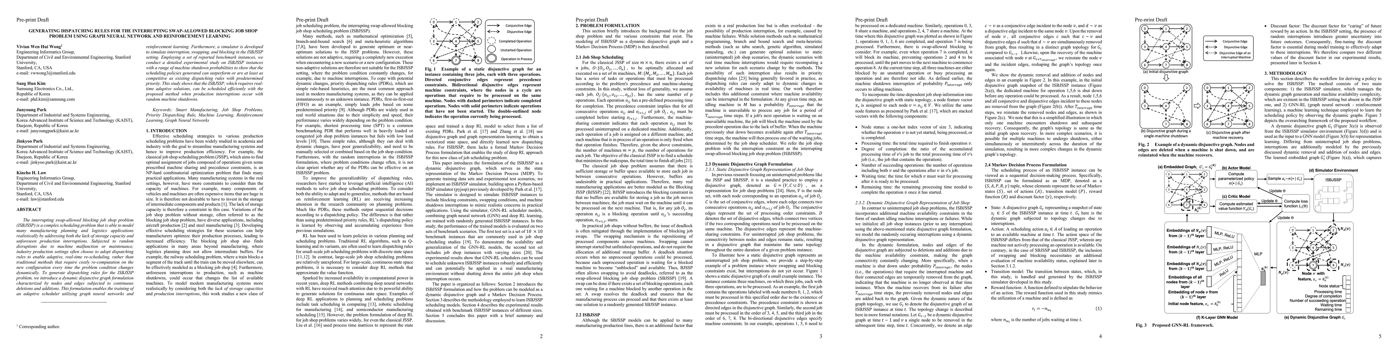 Thumbnail for Generating Dispatching Rules for the Interrupting Swap-Allowed Blocking
  Job Shop Problem Using Graph Neural Network and Reinforcement Learning