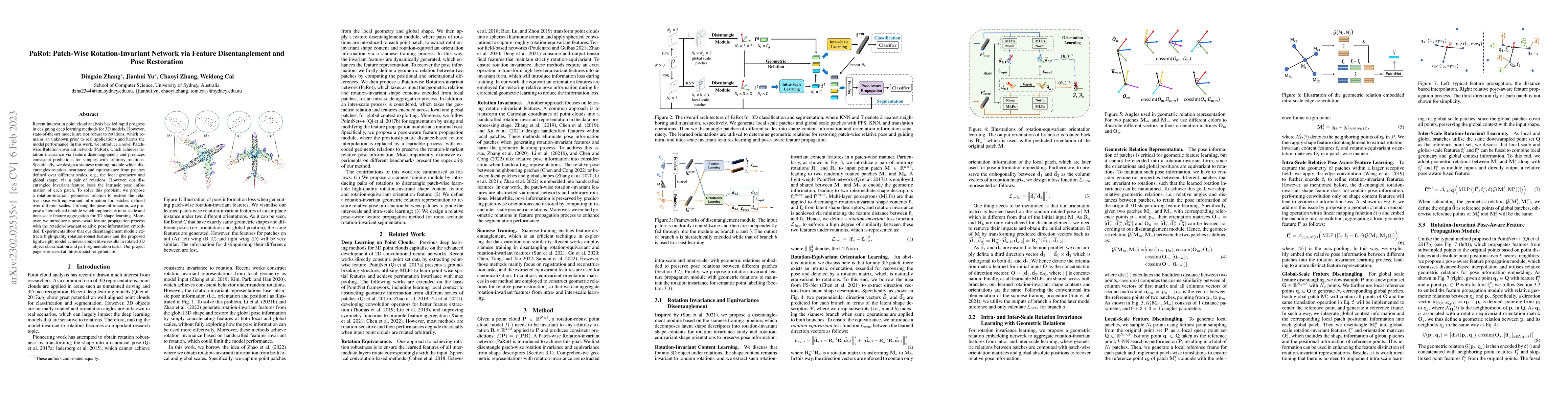Thumbnail for PaRot: Patch-Wise Rotation-Invariant Network via Feature Disentanglement
  and Pose Restoration