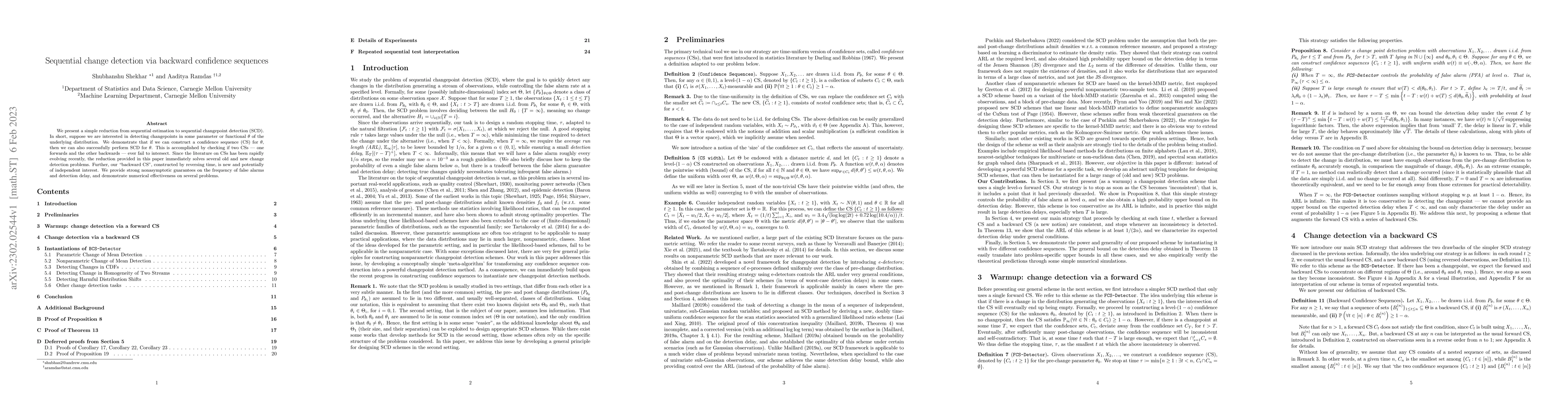 Thumbnail for Sequential change detection via backward confidence sequences