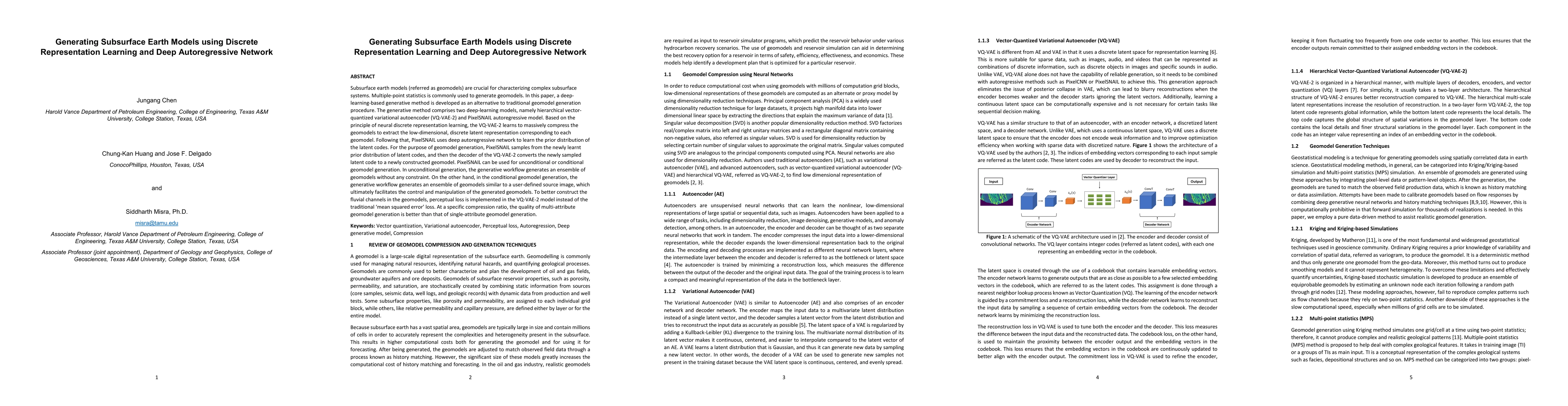 Thumbnail for Generating Subsurface Earth Models using Discrete Representation
  Learning and Deep Autoregressive Network