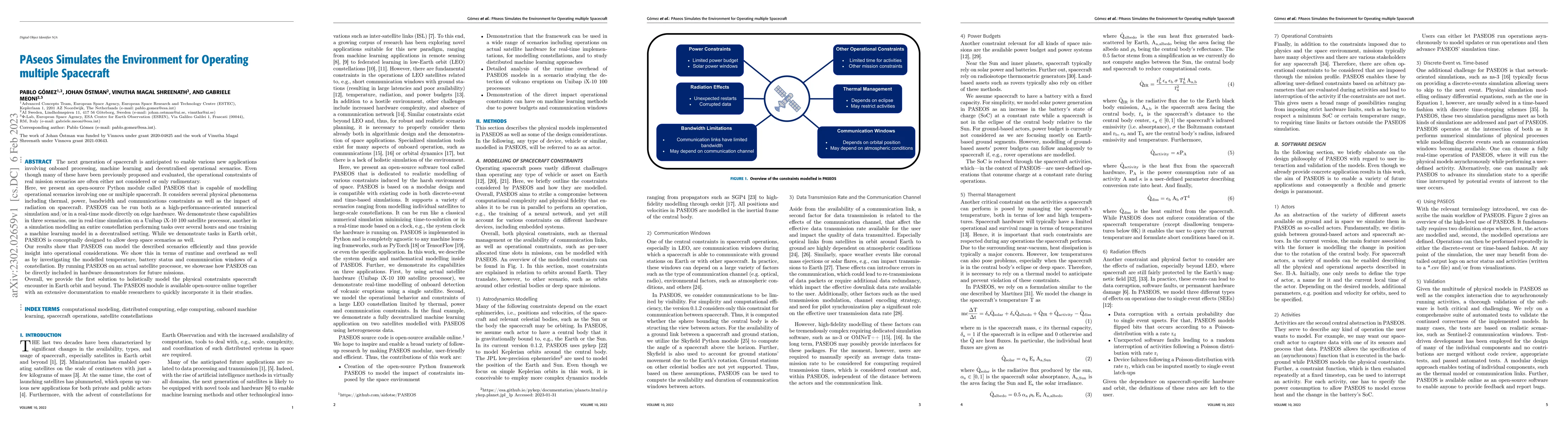 Thumbnail for PAseos Simulates the Environment for Operating multiple Spacecraft