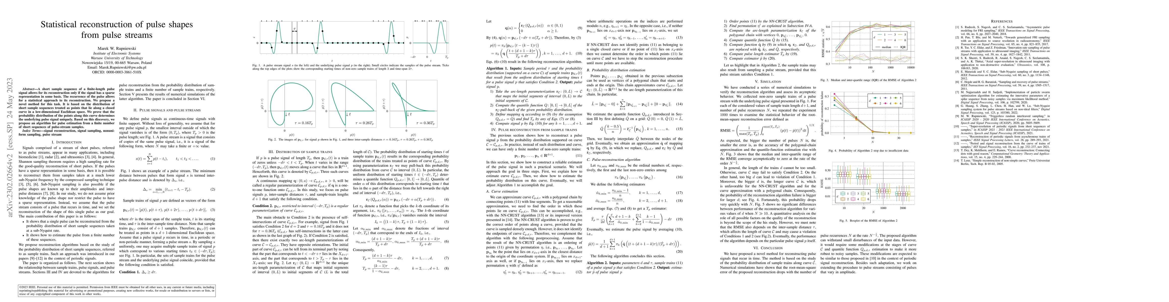 Thumbnail for Statistical reconstruction of pulse shapes from pulse streams