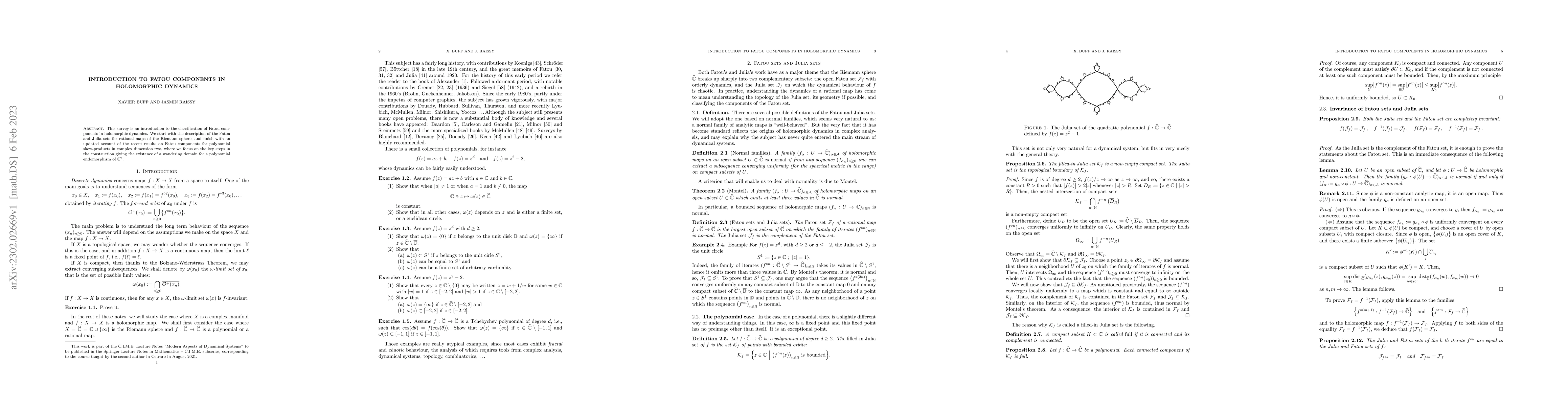 Thumbnail for Introduction to Fatou components in holomorphic dynamics