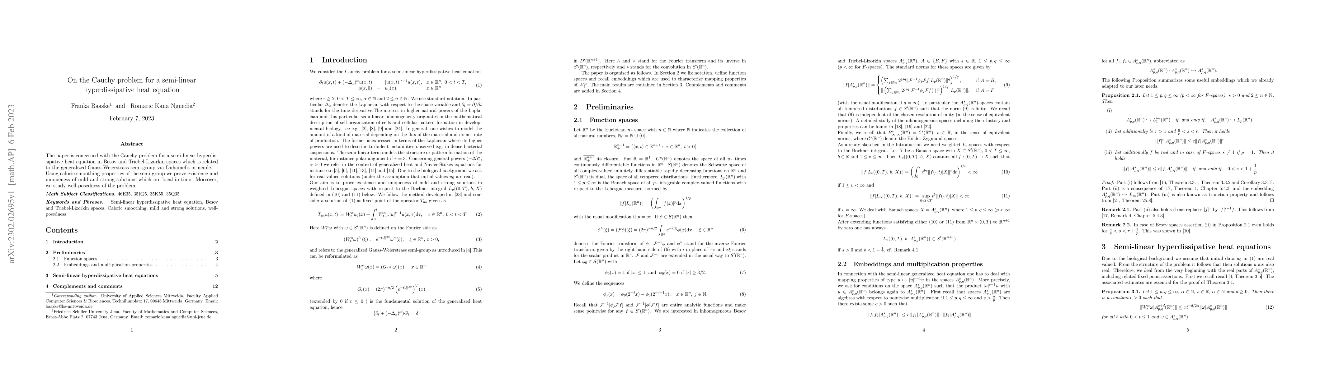 Thumbnail for On the Cauchy problem for a semi-linear hyperdissipative heat equation