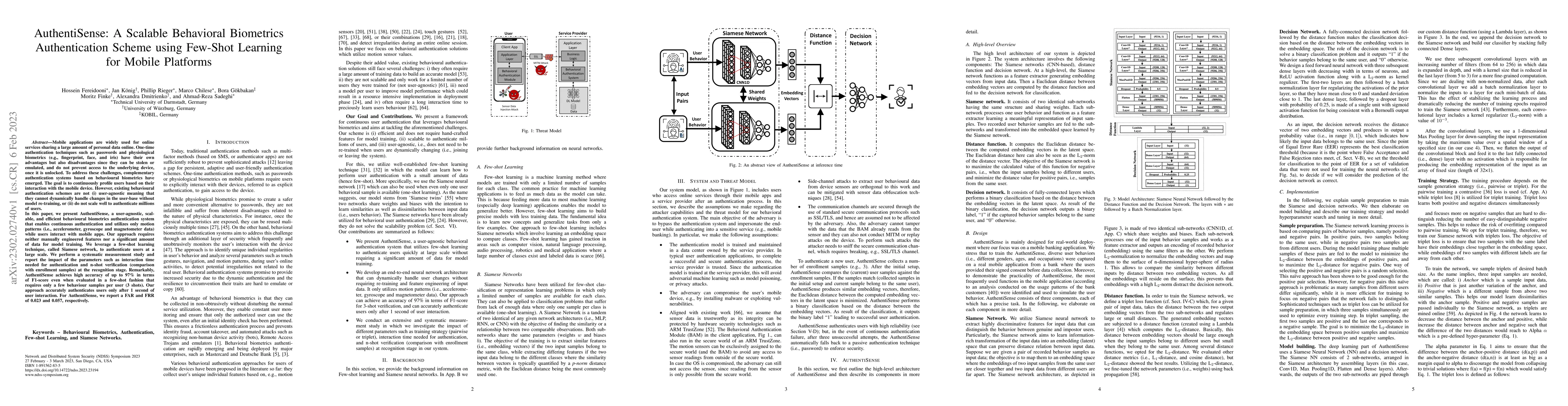 Thumbnail for AuthentiSense: A Scalable Behavioral Biometrics Authentication Scheme
  using Few-Shot Learning for Mobile Platforms