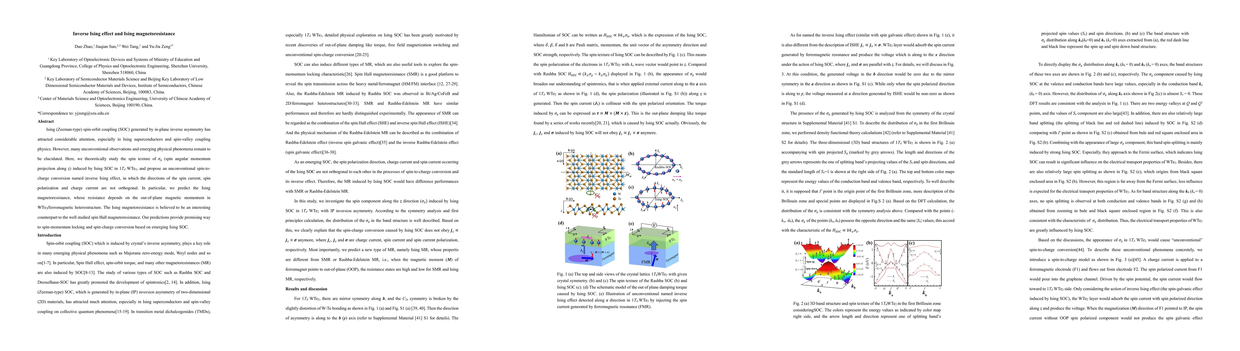 Thumbnail for Inverse Ising effect and Ising magnetoresistance