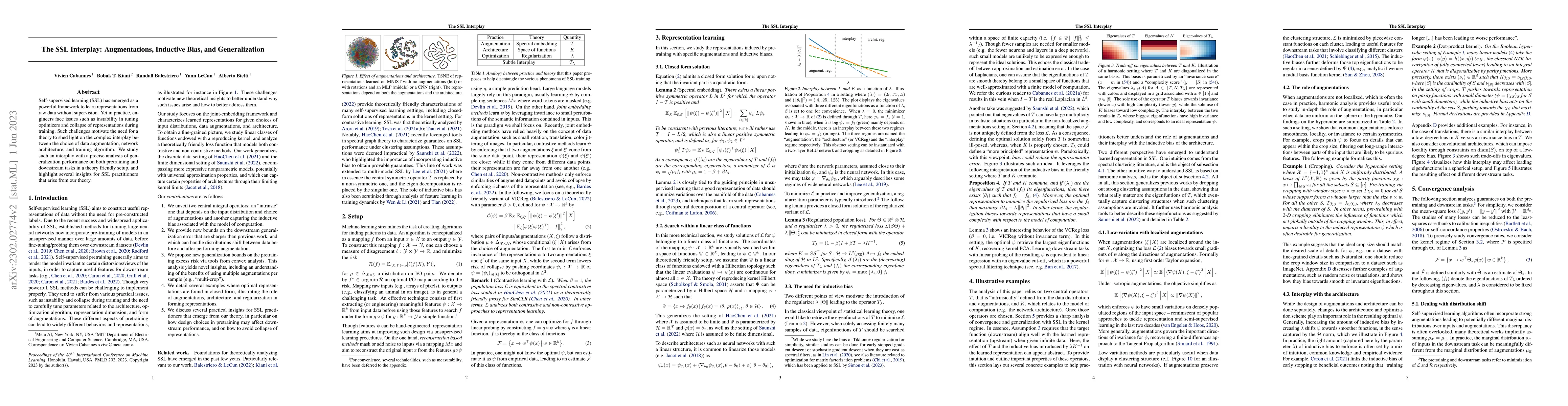 Thumbnail for The SSL Interplay: Augmentations, Inductive Bias, and Generalization