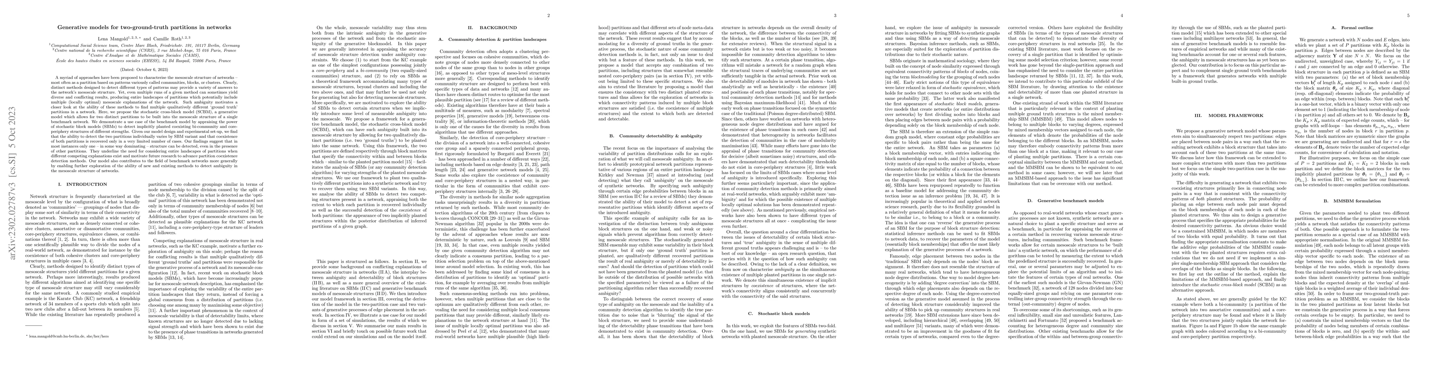 Thumbnail for Generative models for two-ground-truth partitions in networks