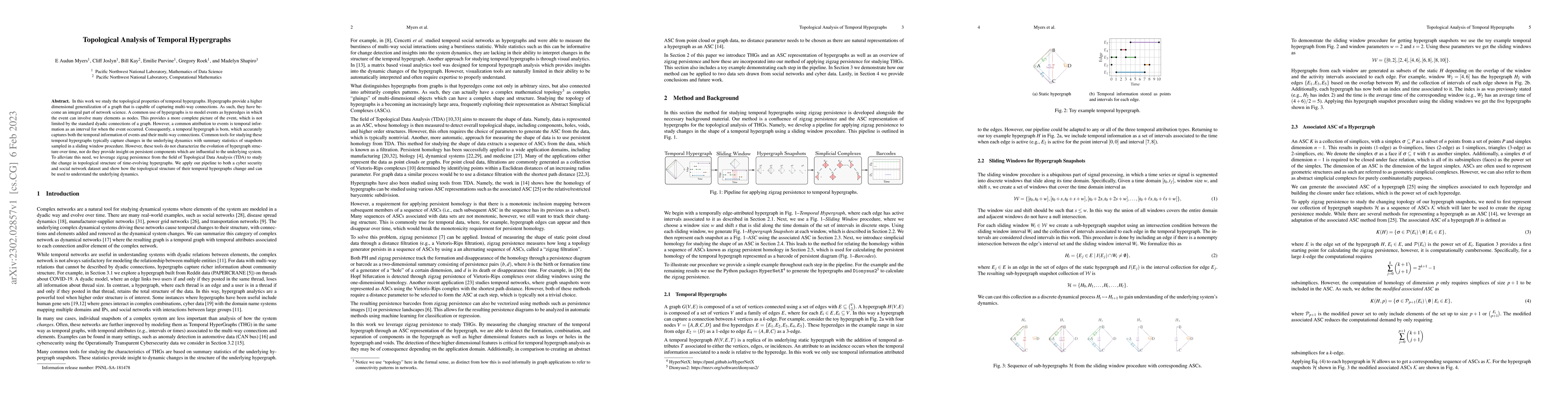 Thumbnail for Topological Analysis of Temporal Hypergraphs
