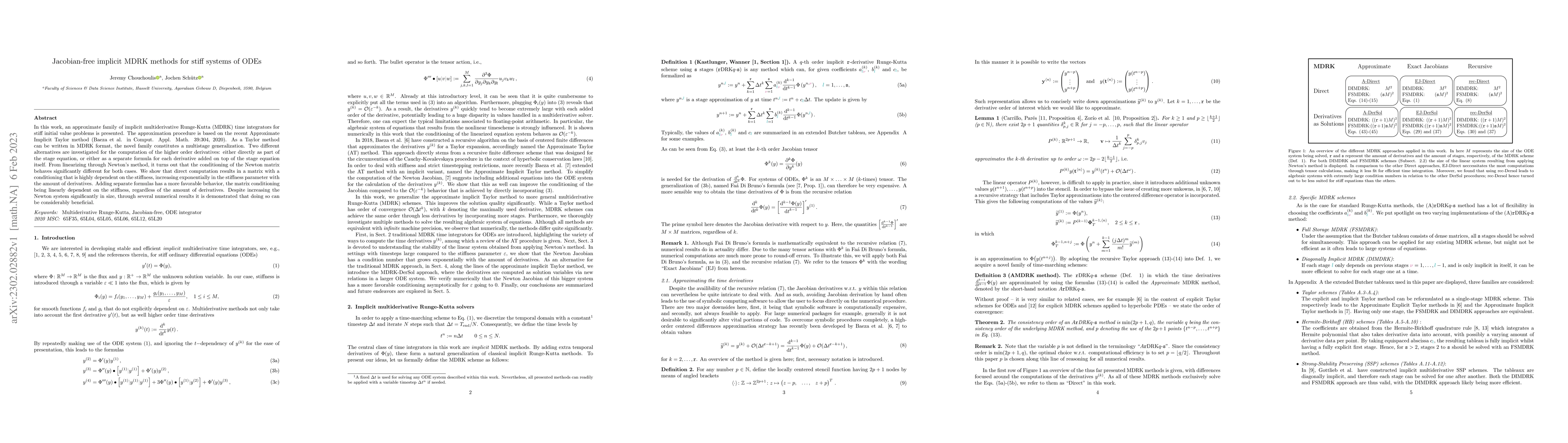 Thumbnail for Jacobian-free implicit MDRK methods for stiff systems of ODEs