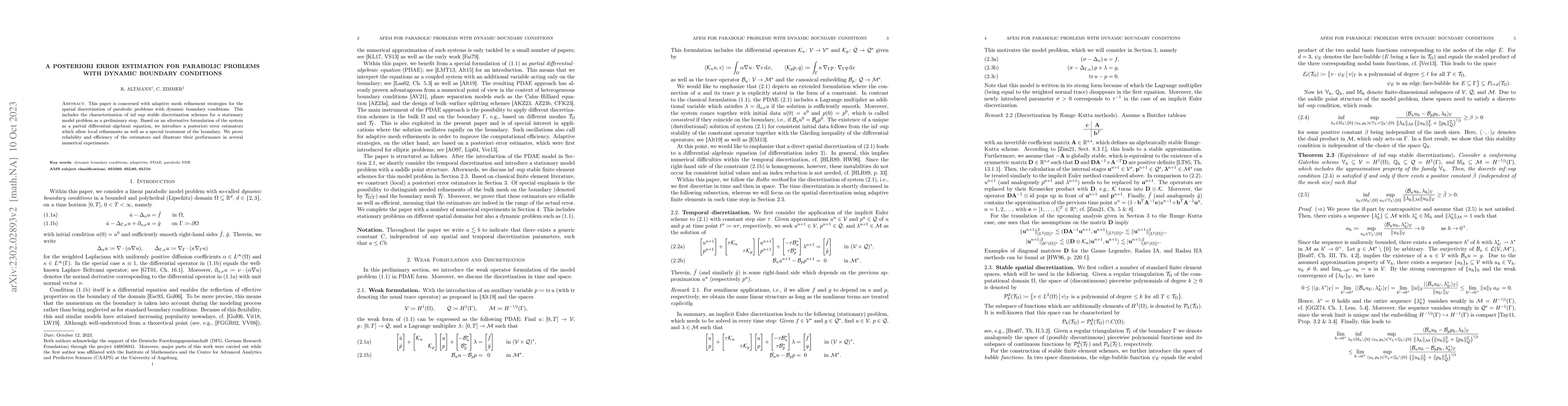 Thumbnail for A posteriori error estimation for parabolic problems with dynamic
  boundary conditions