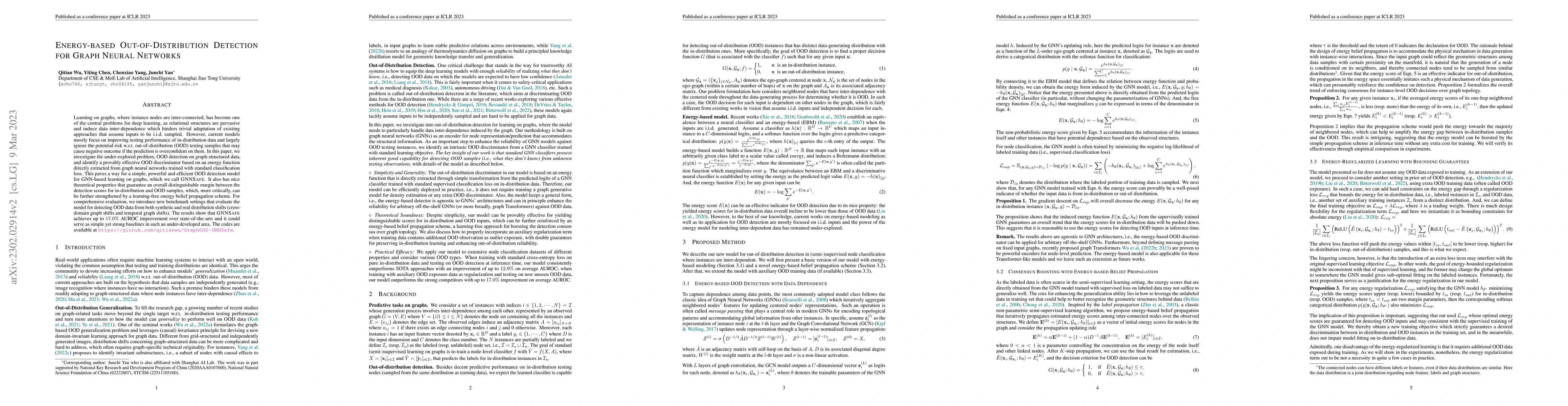 Thumbnail for Energy-based Out-of-Distribution Detection for Graph Neural Networks