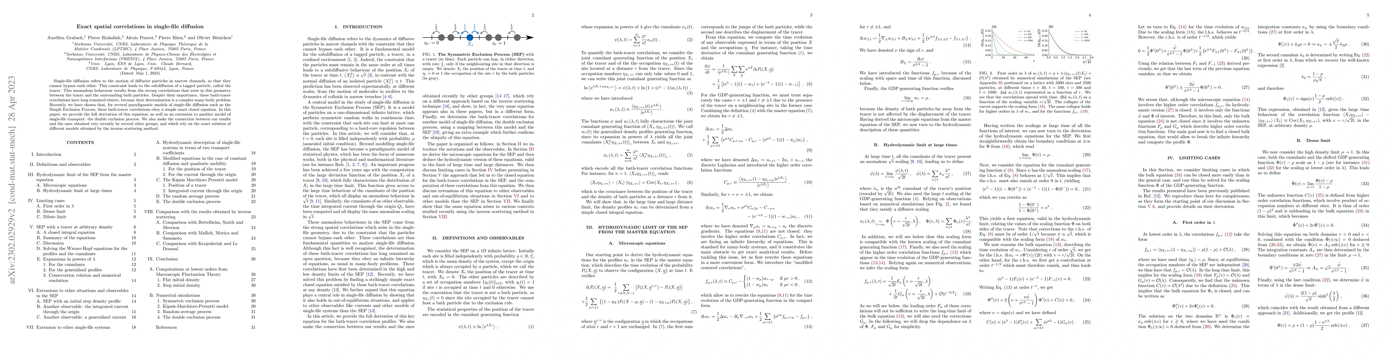 Thumbnail for Exact spatial correlations in single-file diffusion