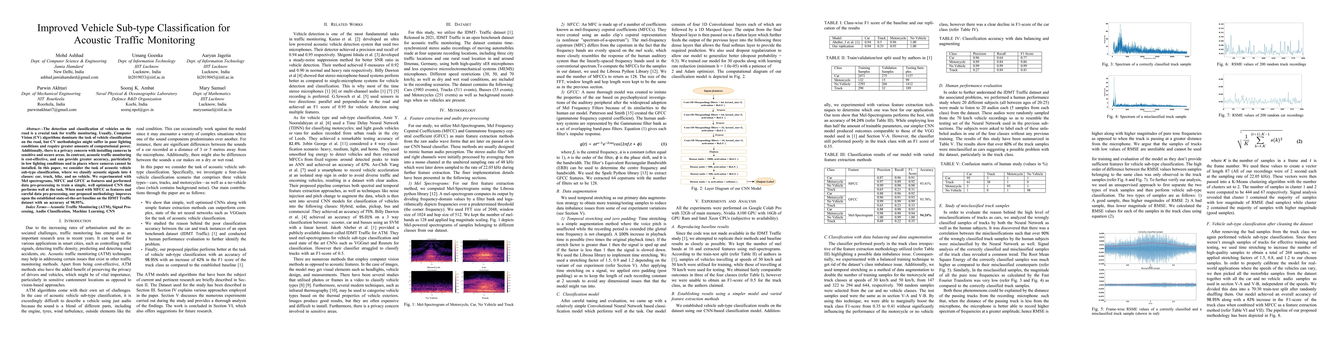 Thumbnail for Improved Vehicle Sub-type Classification for Acoustic Traffic Monitoring
