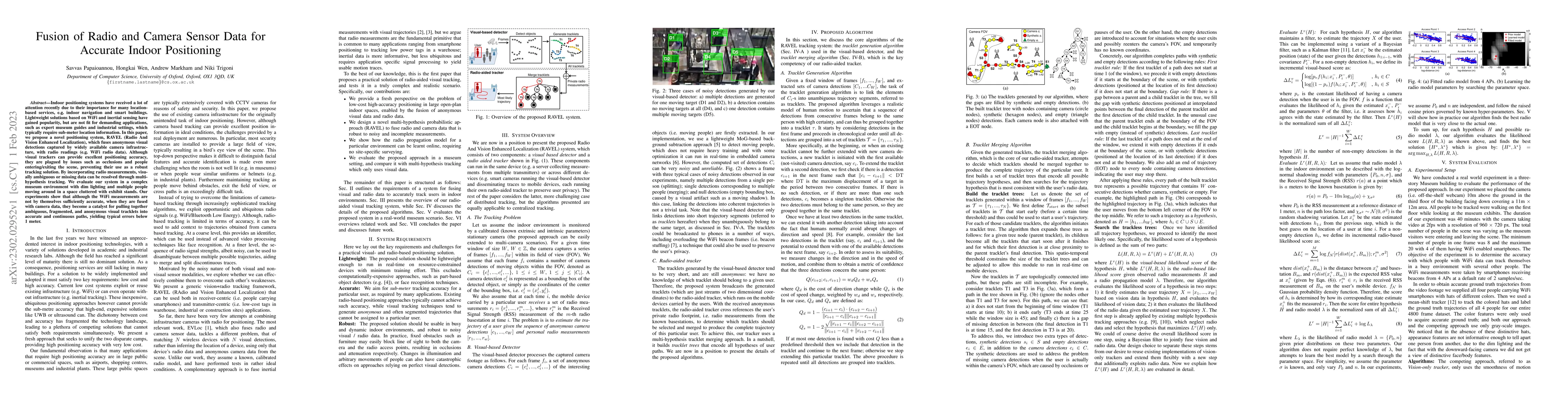 Thumbnail for Fusion of Radio and Camera Sensor Data for Accurate Indoor Positioning