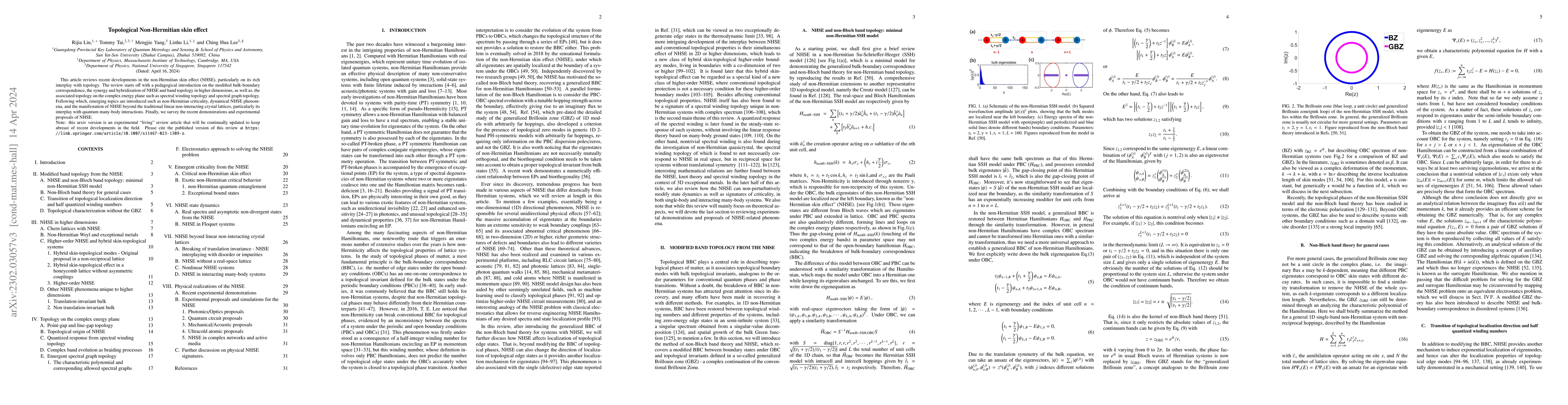 Thumbnail for Topological Non-Hermitian skin effect