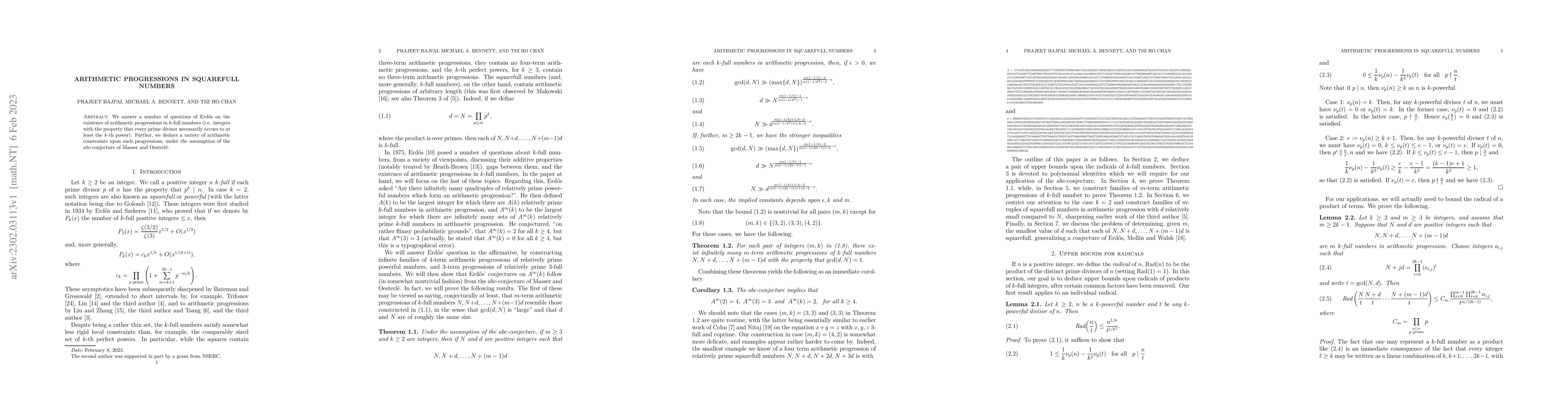Thumbnail for Arithmetic Progressions in Squarefull Numbers