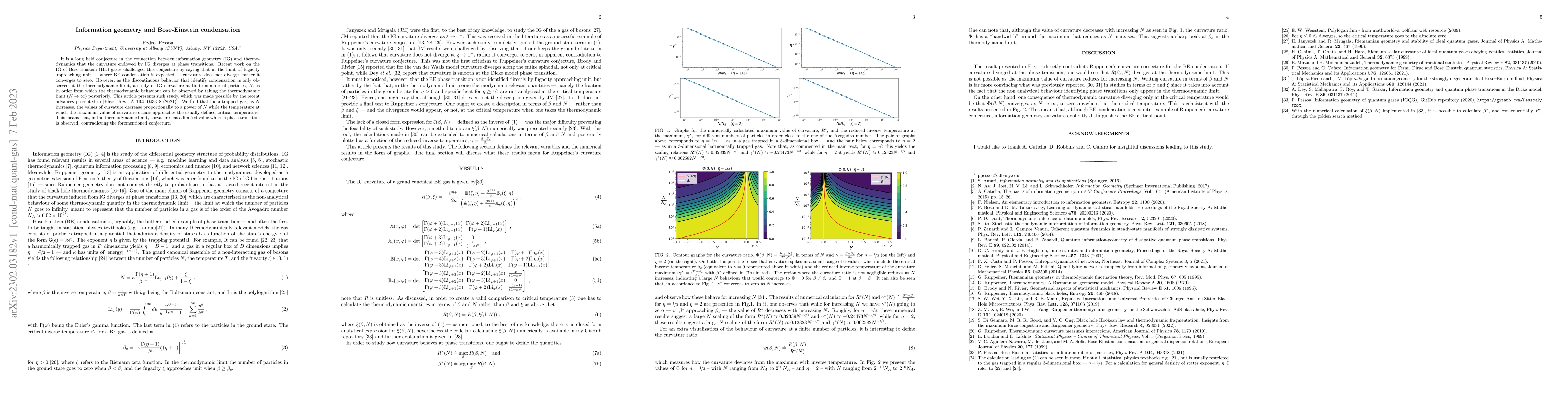 Thumbnail for Information geometry and Bose-Einstein condensation