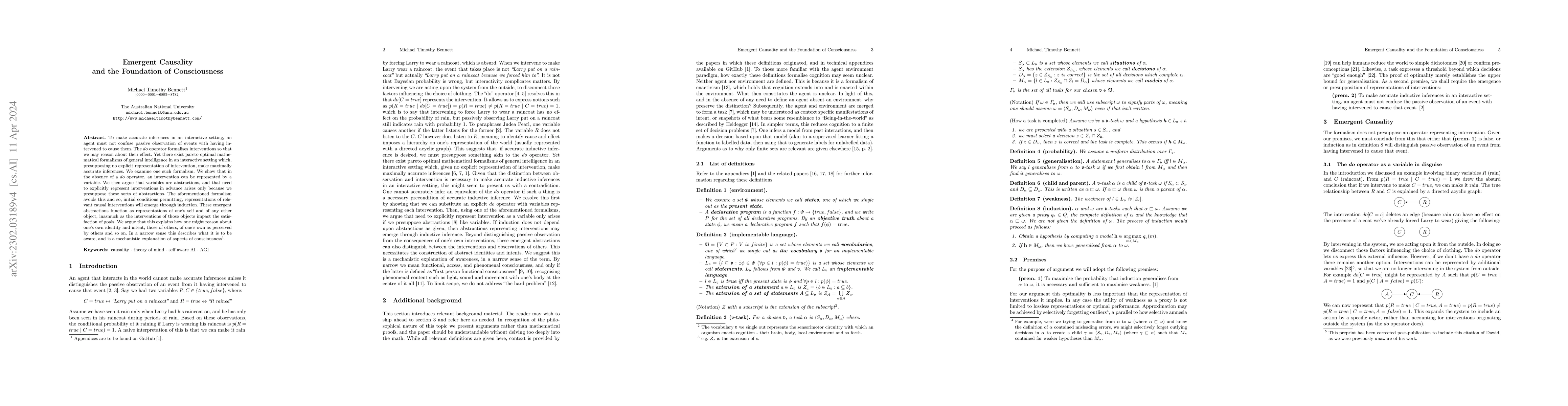 Thumbnail for Emergent Causality and the Foundation of Consciousness