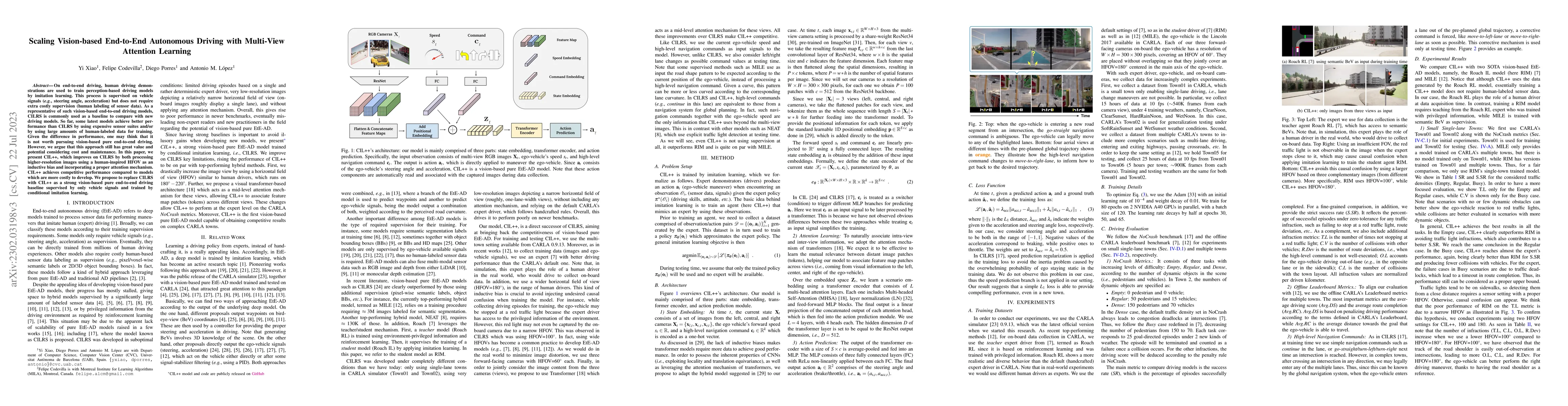 Thumbnail for Scaling Vision-based End-to-End Driving with Multi-View Attention
  Learning