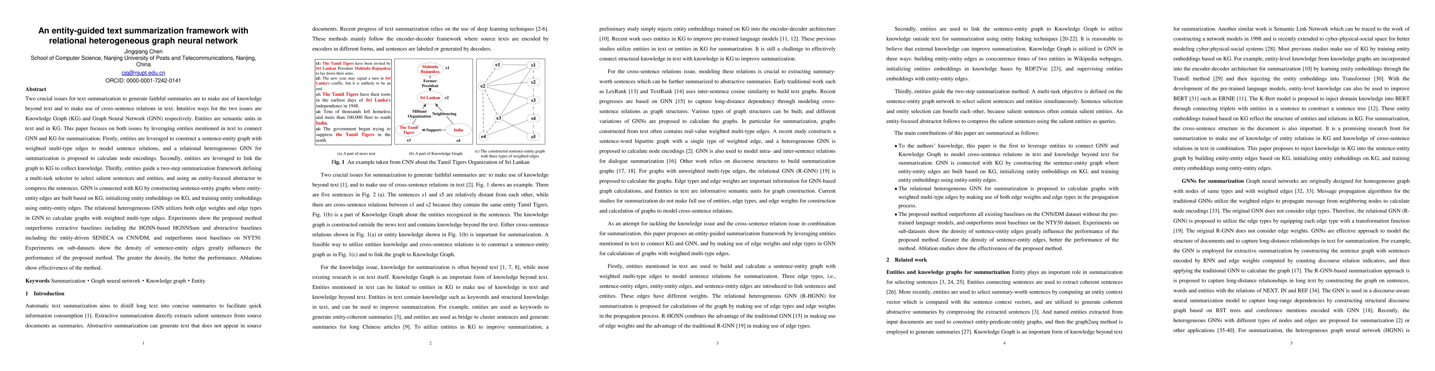 Thumbnail for An entity-guided text summarization framework with relational
  heterogeneous graph neural network