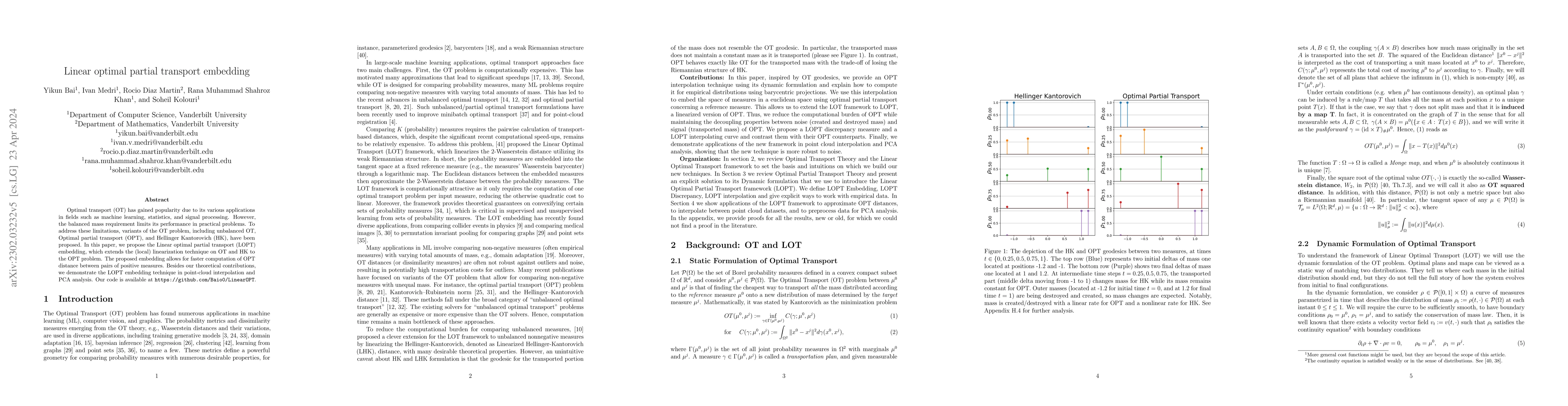 Thumbnail for Linear Optimal Partial Transport Embedding
