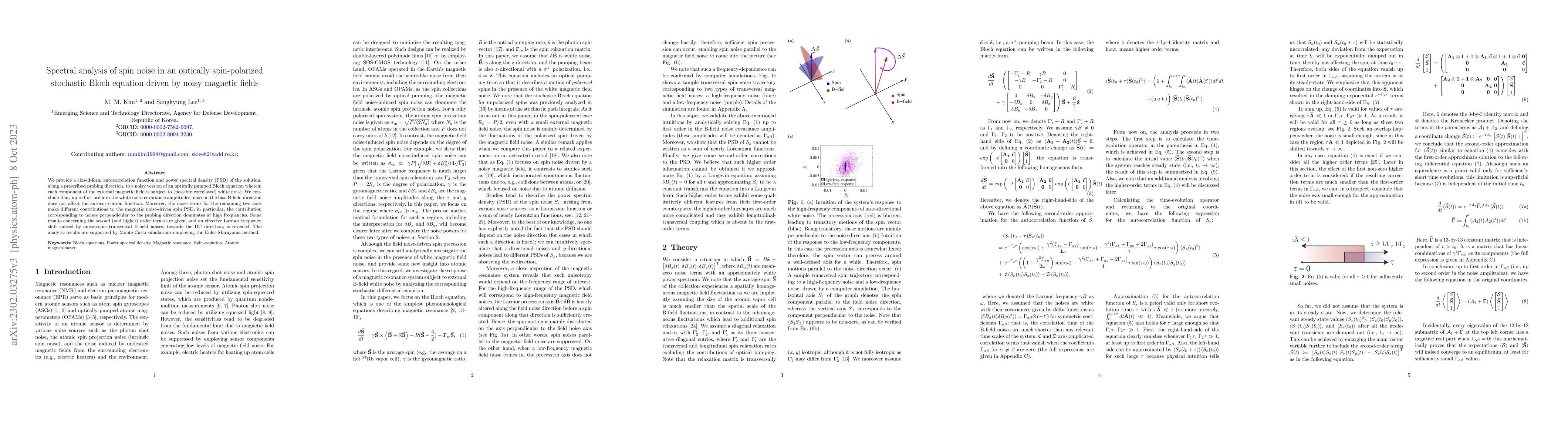 Thumbnail for Spectral analysis of spin noise in an optically spin-polarized
  stochastic Bloch equation driven by noisy magnetic fields