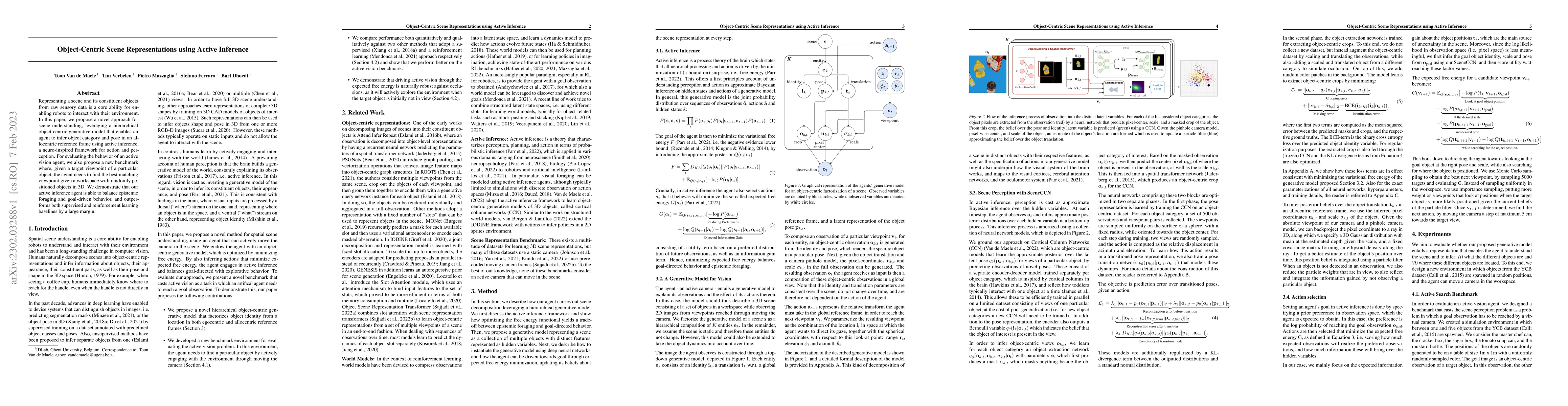 Thumbnail for Object-Centric Scene Representations using Active Inference