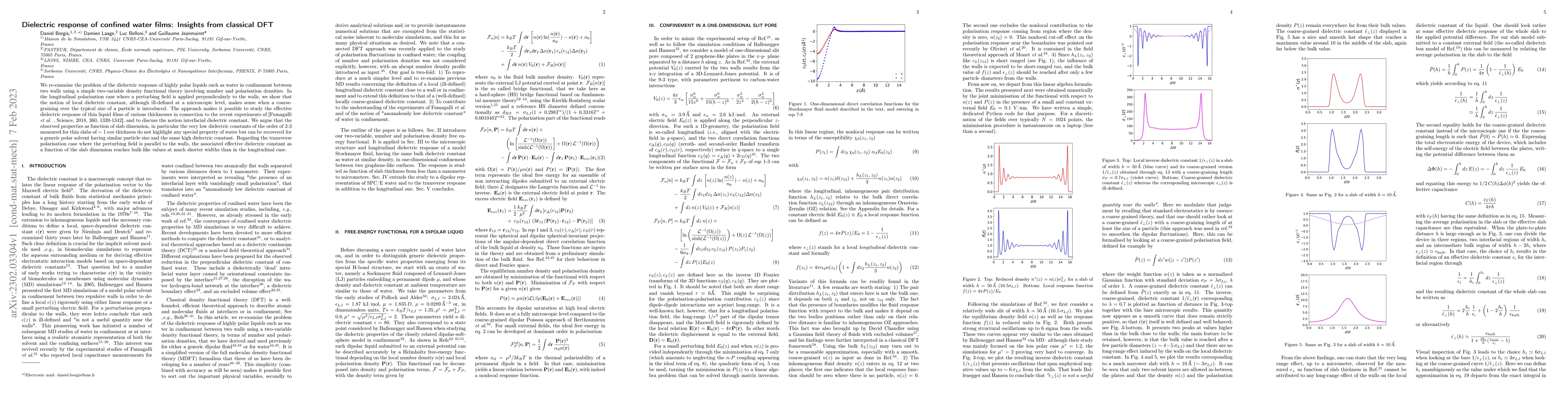 Thumbnail for Dielectric response of confined water films: Insights from classical DFT