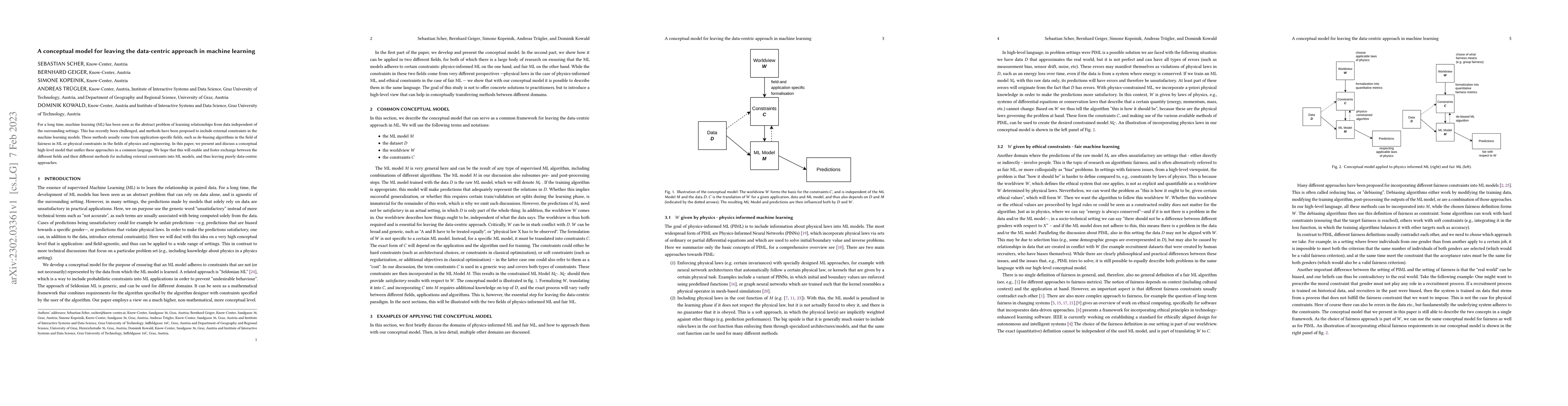 Thumbnail for A conceptual model for leaving the data-centric approach in machine
  learning