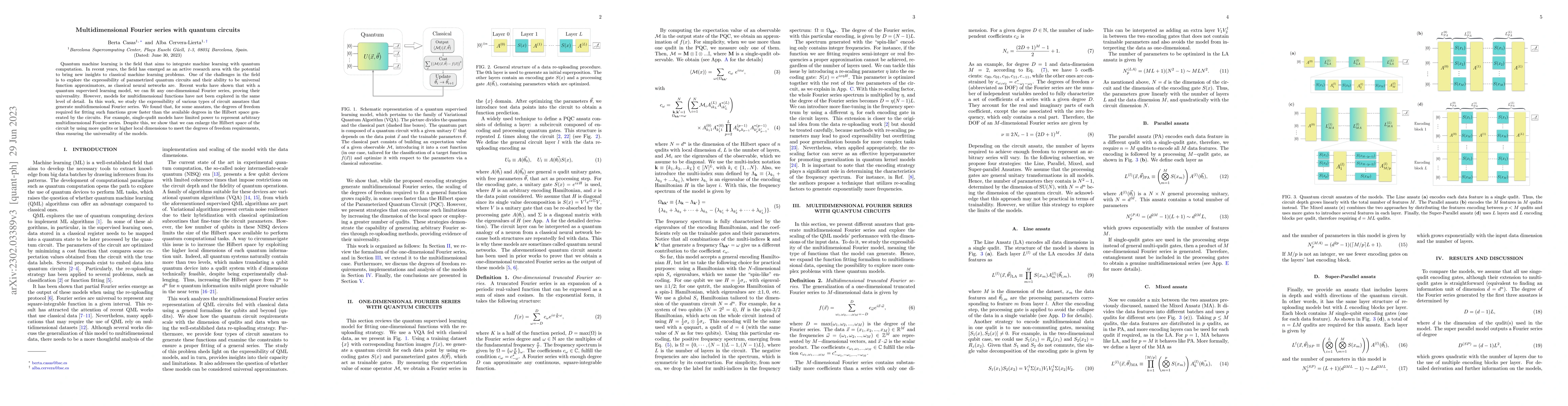 Thumbnail for Multidimensional Fourier series with quantum circuits
