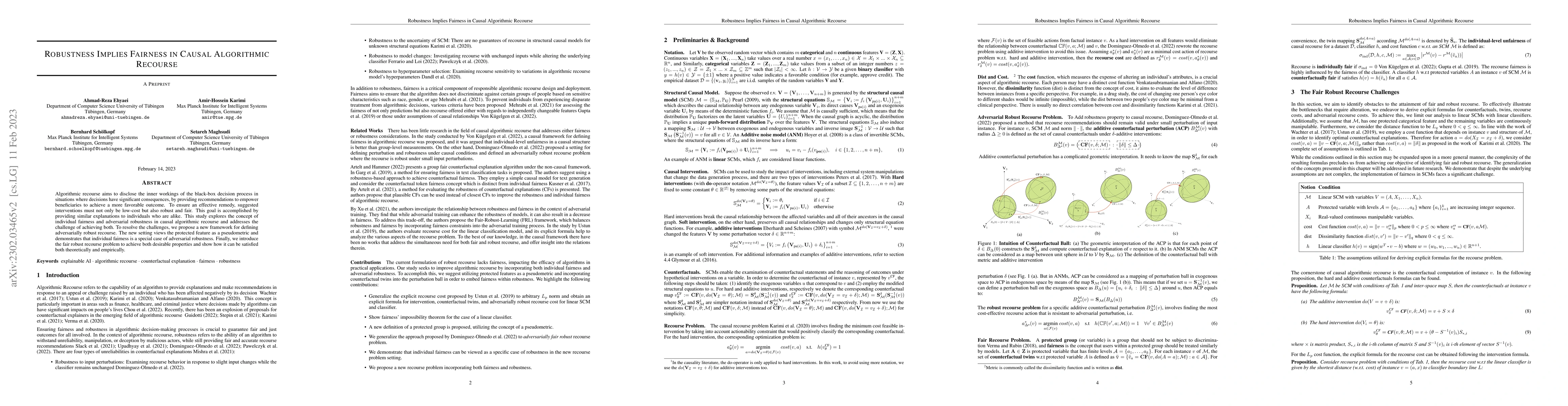 Thumbnail for Robustness Implies Fairness in Causal Algorithmic Recourse