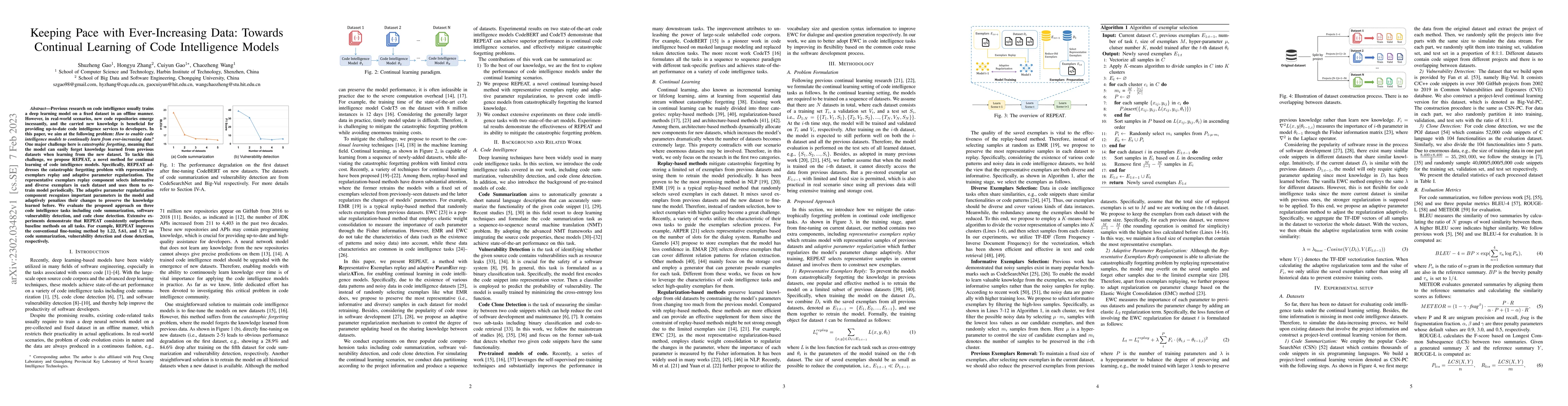 Thumbnail for Keeping Pace with Ever-Increasing Data: Towards Continual Learning of
  Code Intelligence Models