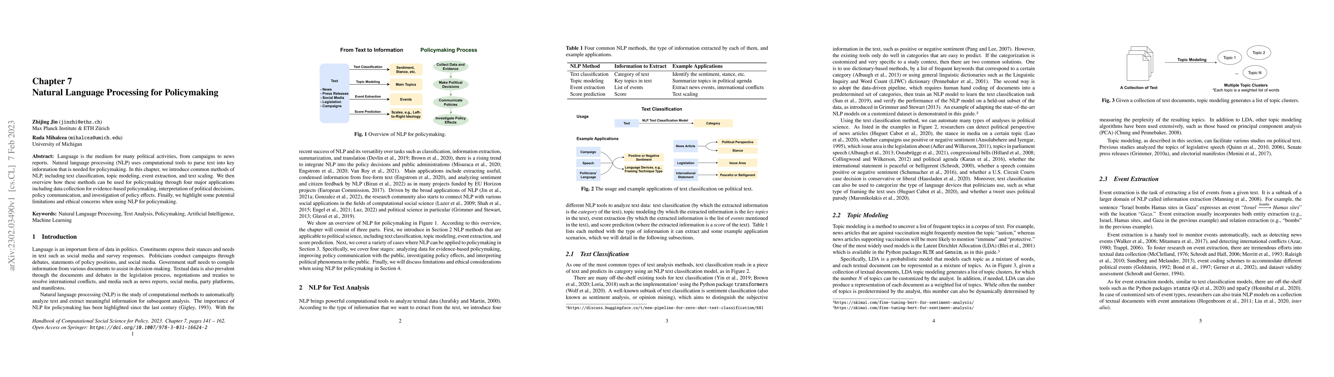 Thumbnail for Natural Language Processing for Policymaking