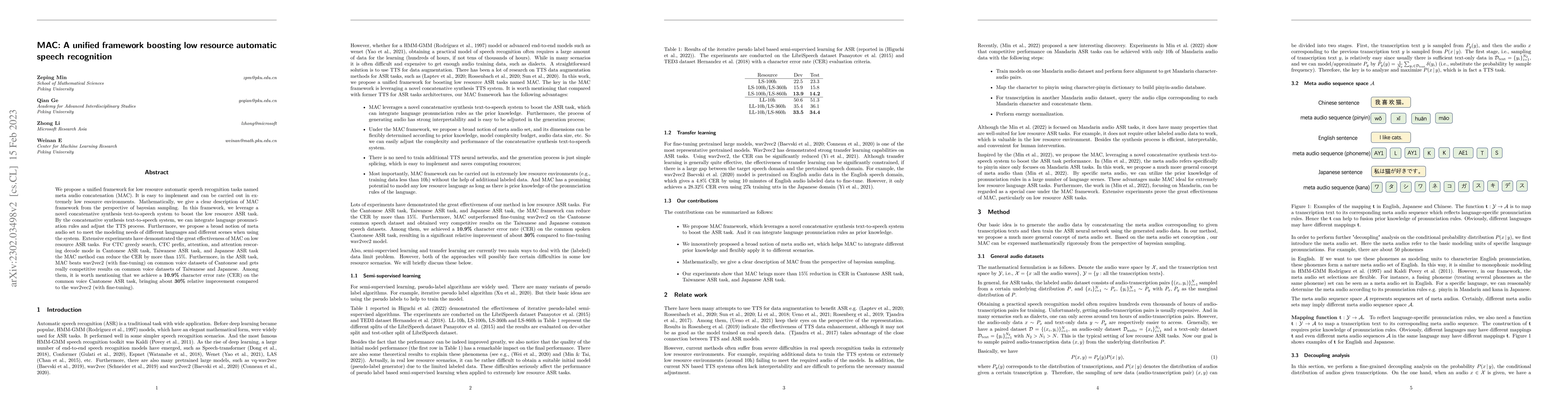 Thumbnail for MAC: A unified framework boosting low resource automatic speech
  recognition
