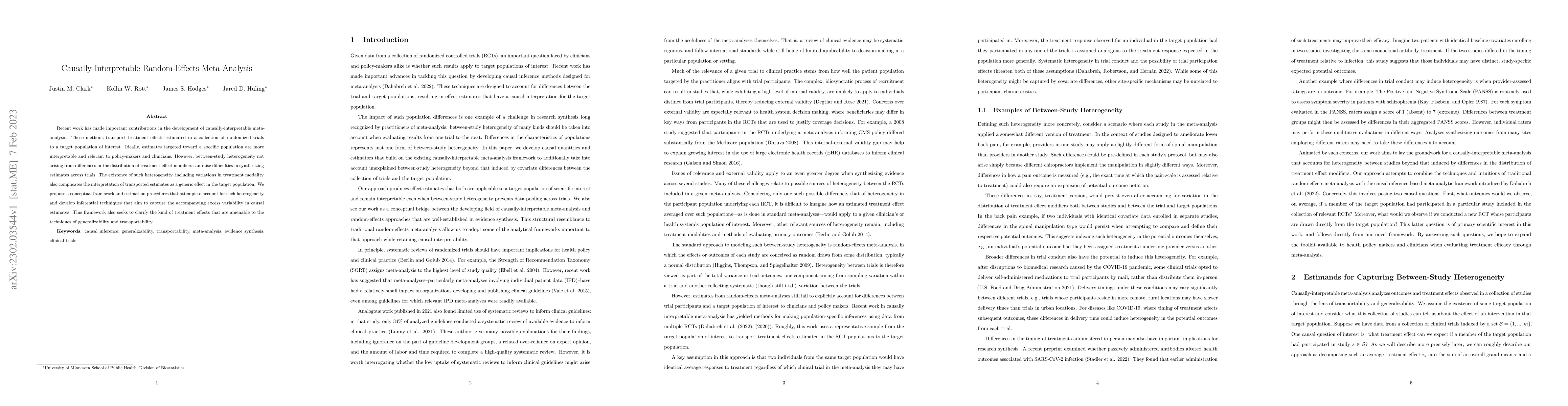 Thumbnail for Causally-Interpretable Random-Effects Meta-Analysis