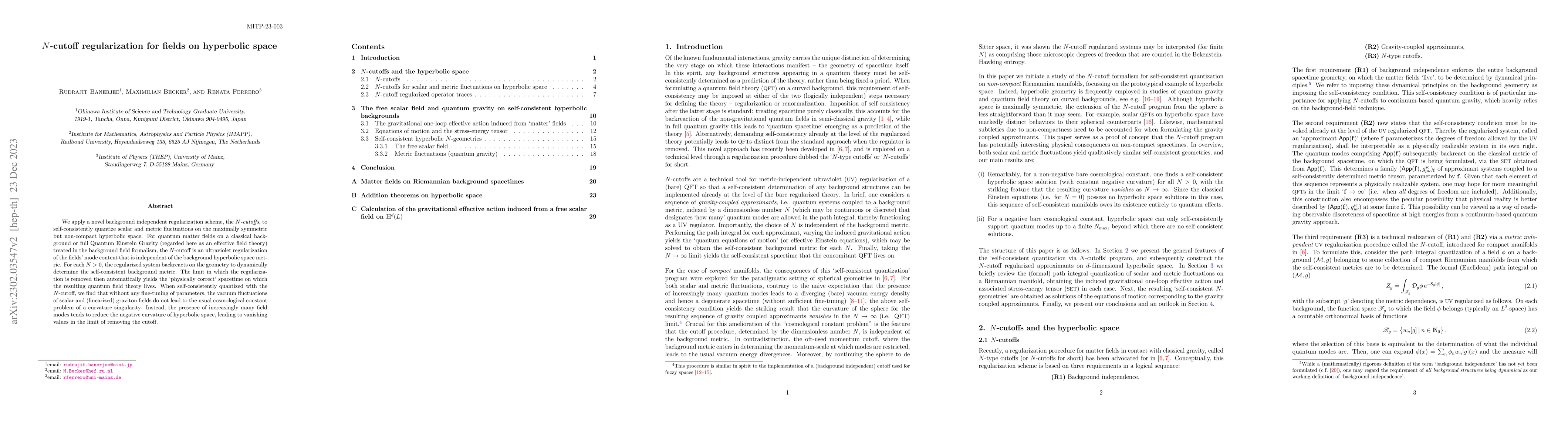 Thumbnail for $N$-cutoff regularization for fields on hyperbolic space