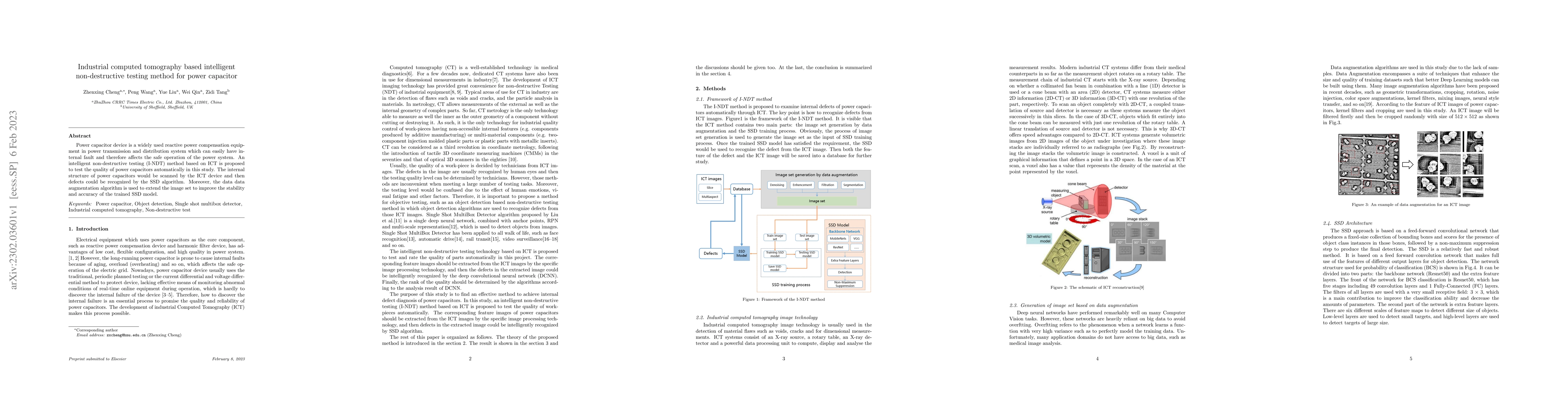 Thumbnail for Industrial computed tomography based intelligent non-destructive testing
  method for power capacitor