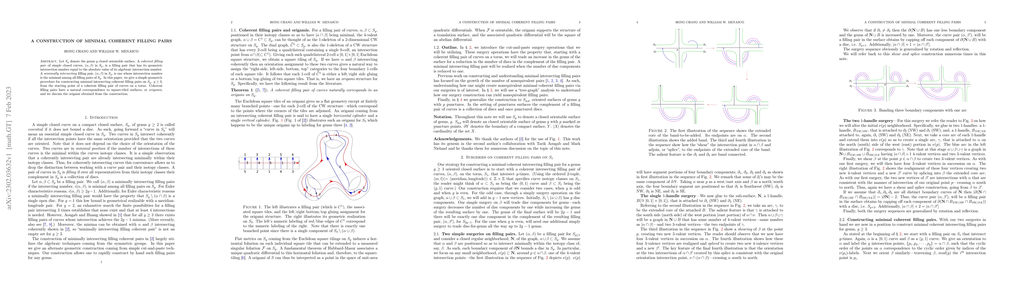 Thumbnail for A construction of minimal coherent filling pairs