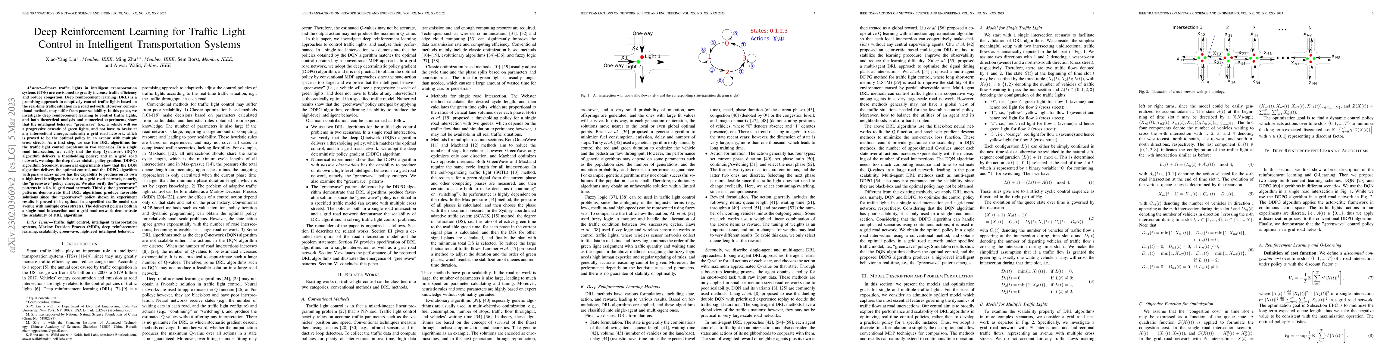 Thumbnail for Deep Reinforcement Learning for Traffic Light Control in Intelligent
  Transportation Systems