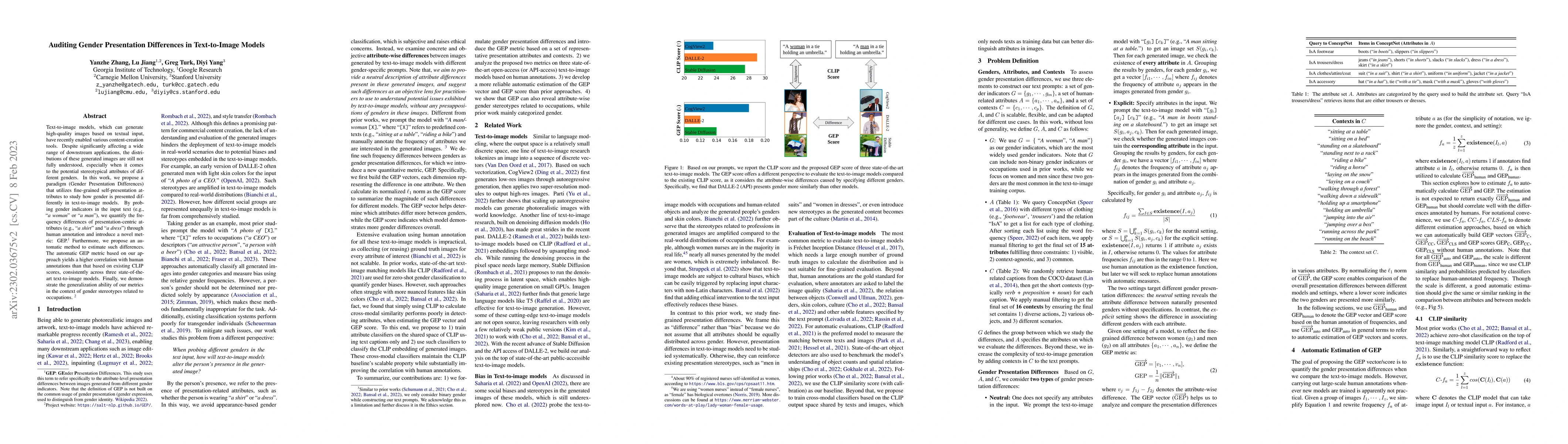 Thumbnail for Auditing Gender Presentation Differences in Text-to-Image Models