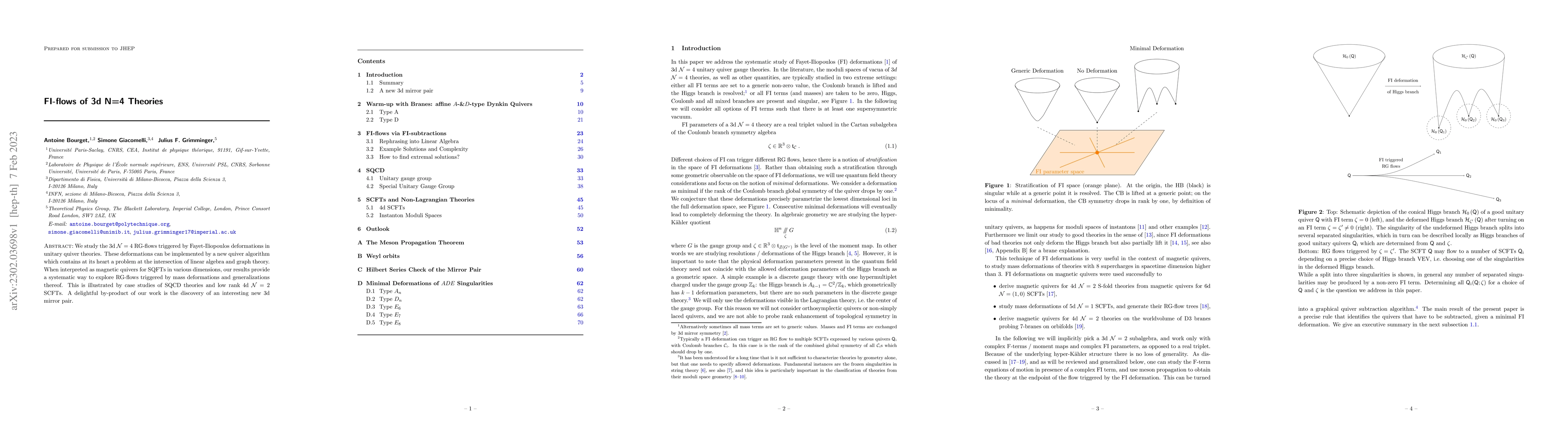 Thumbnail for FI-flows of 3d N=4 Theories