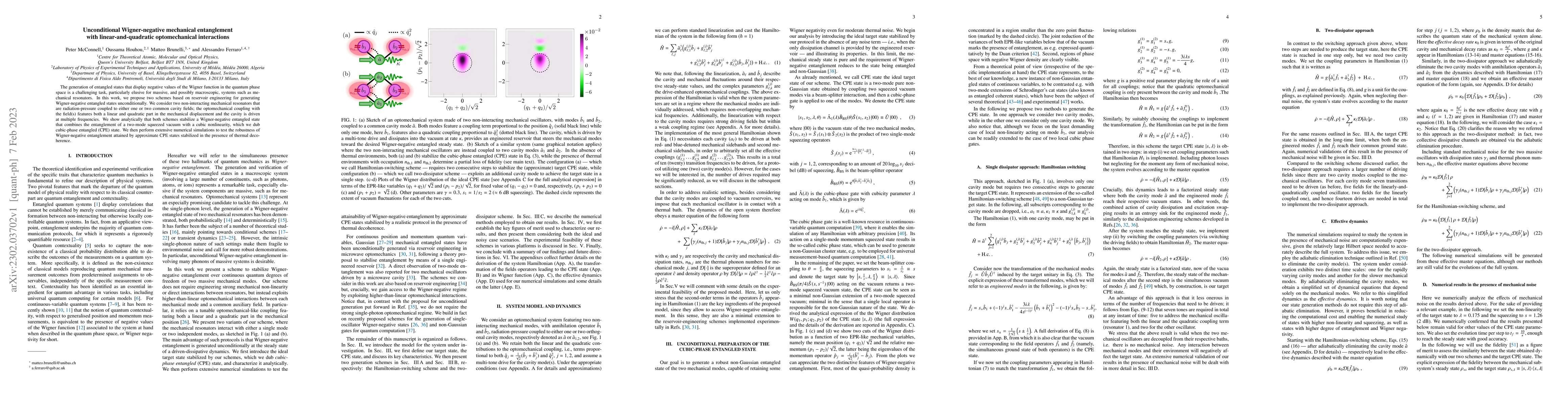Thumbnail for Unconditional Wigner-negative mechanical entanglement with
  linear-and-quadratic optomechanical interactions