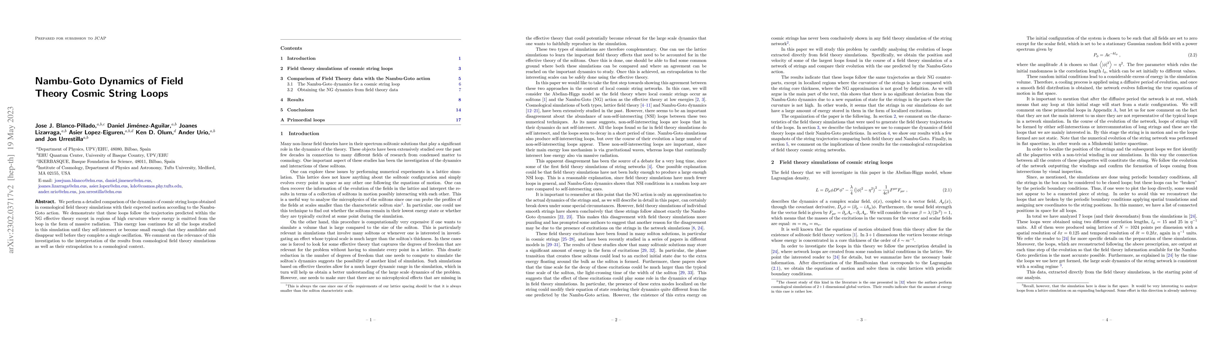 Thumbnail for Nambu-Goto Dynamics of Field Theory Cosmic String Loops