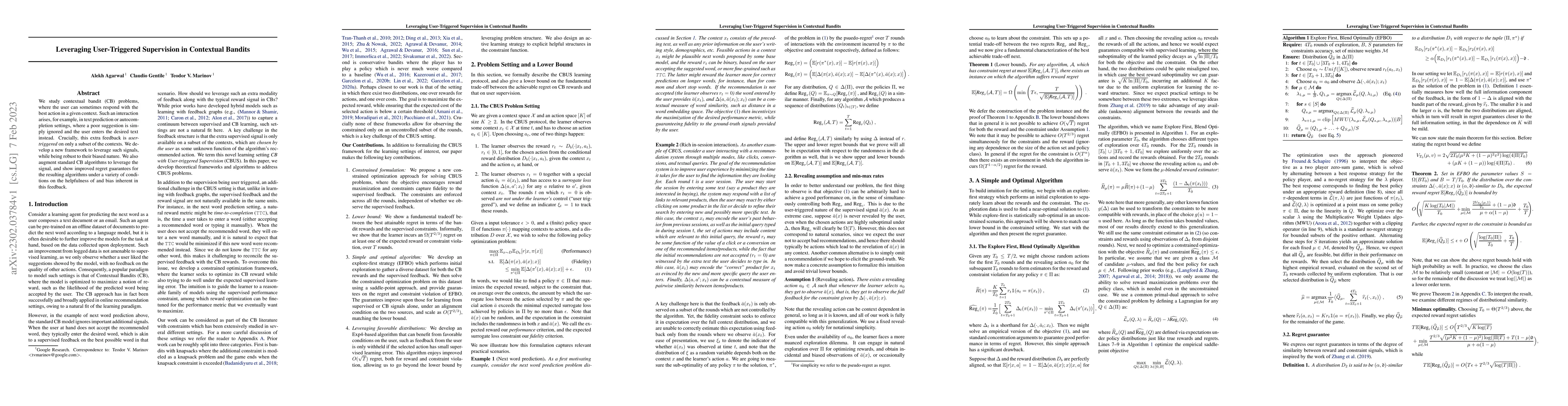 Thumbnail for Leveraging User-Triggered Supervision in Contextual Bandits