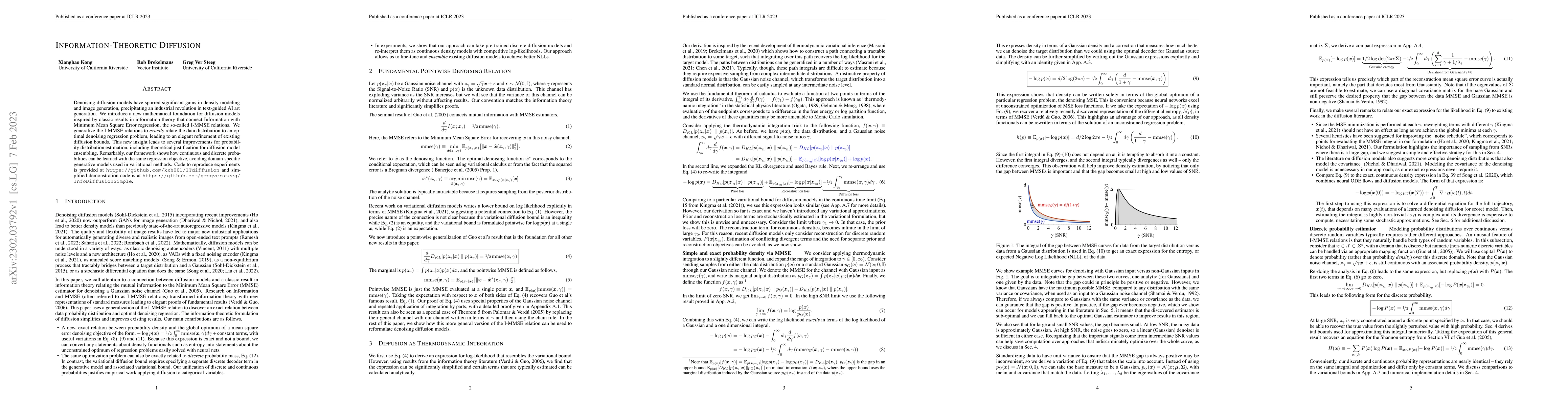 Thumbnail for Information-Theoretic Diffusion