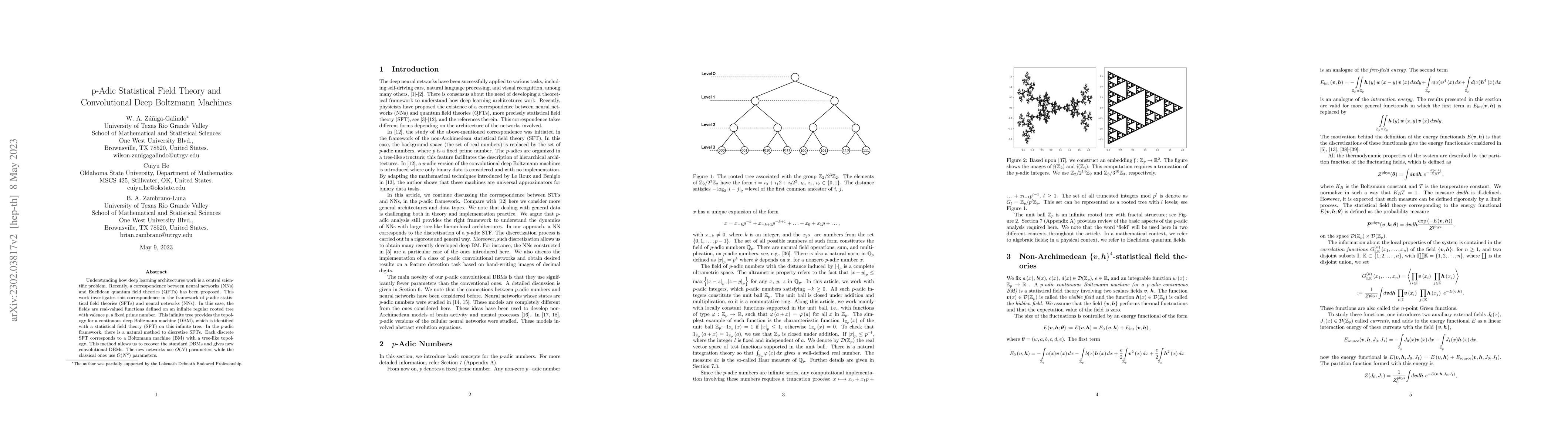 Thumbnail for p-Adic Statistical Field Theory and Convolutional Deep Boltzmann
  Machines