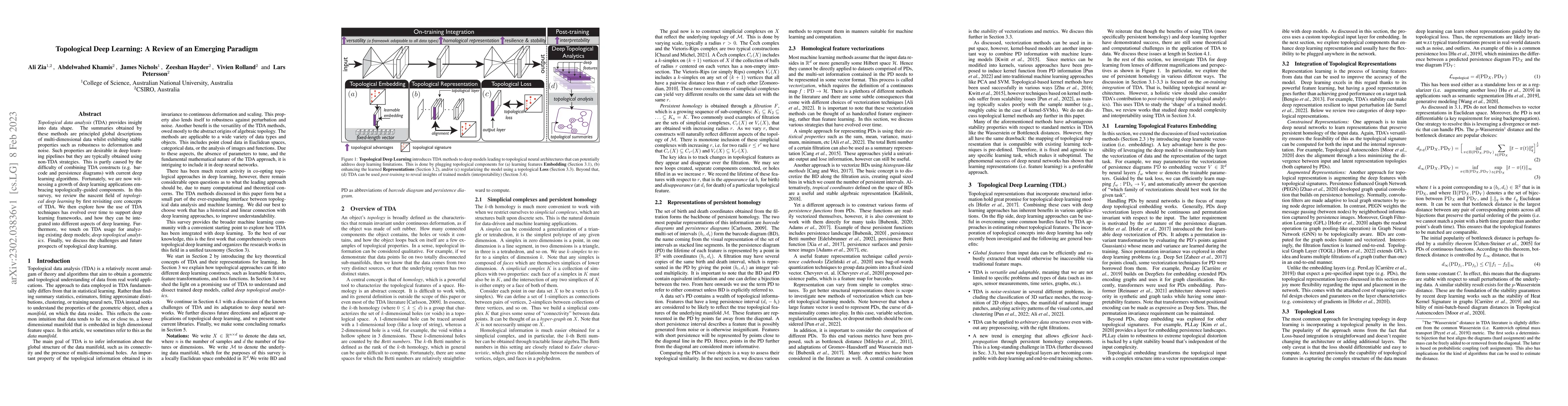 Thumbnail for Topological Deep Learning: A Review of an Emerging Paradigm