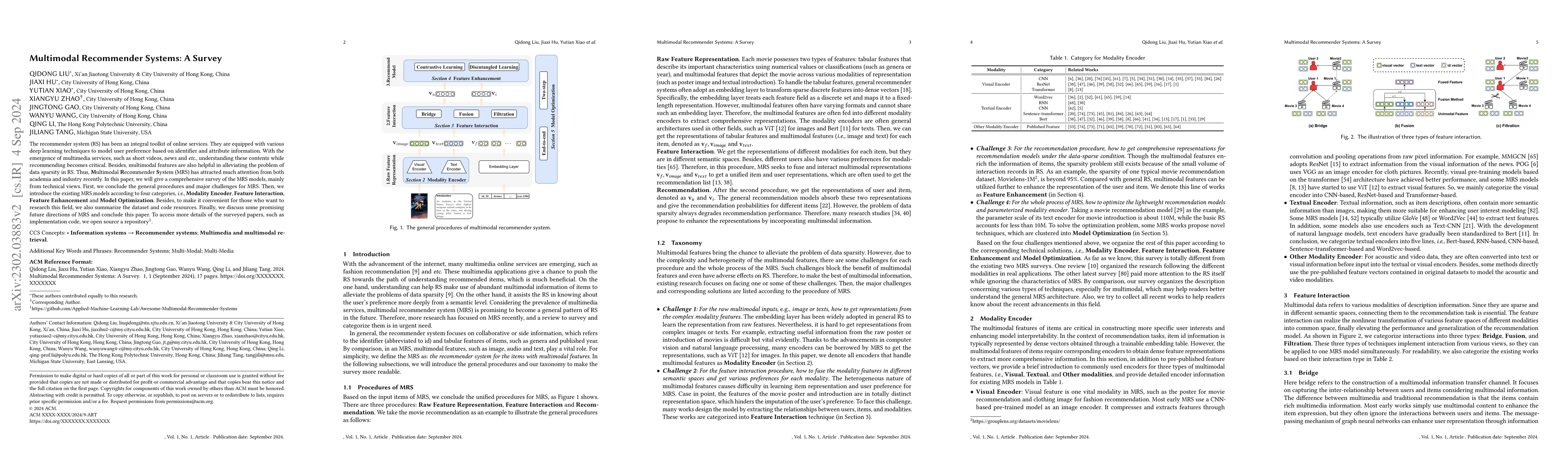 Thumbnail for Multimodal Recommender Systems: A Survey